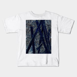 Blue Poles Kids T-Shirt